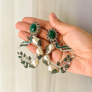 Koh-e-Kahf Earrings - Emerald Mist