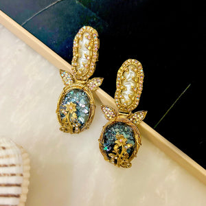 Gul-e-Rang Earrings - Crystal