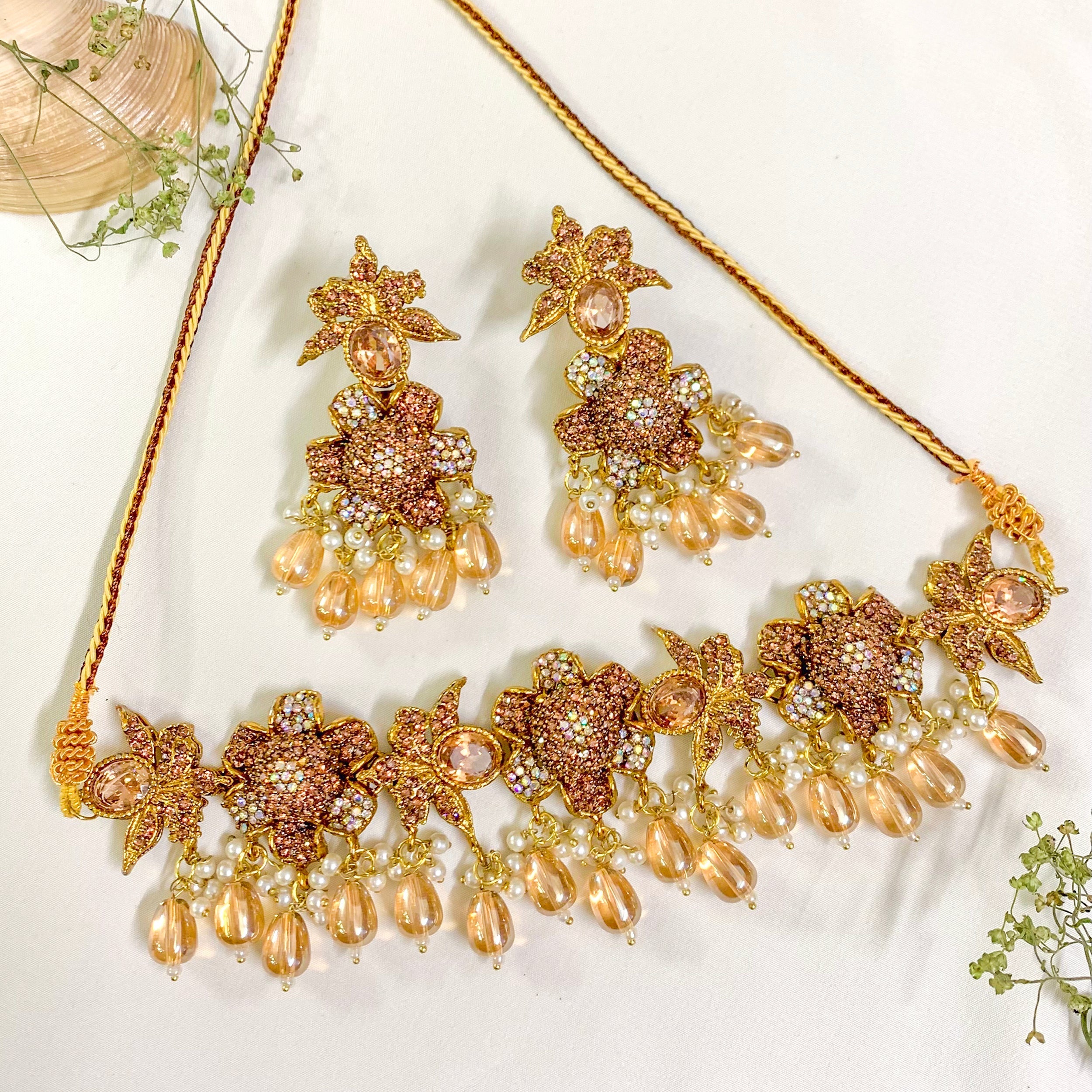 By La Lueur | CS-66 | Gulposh Choker Set