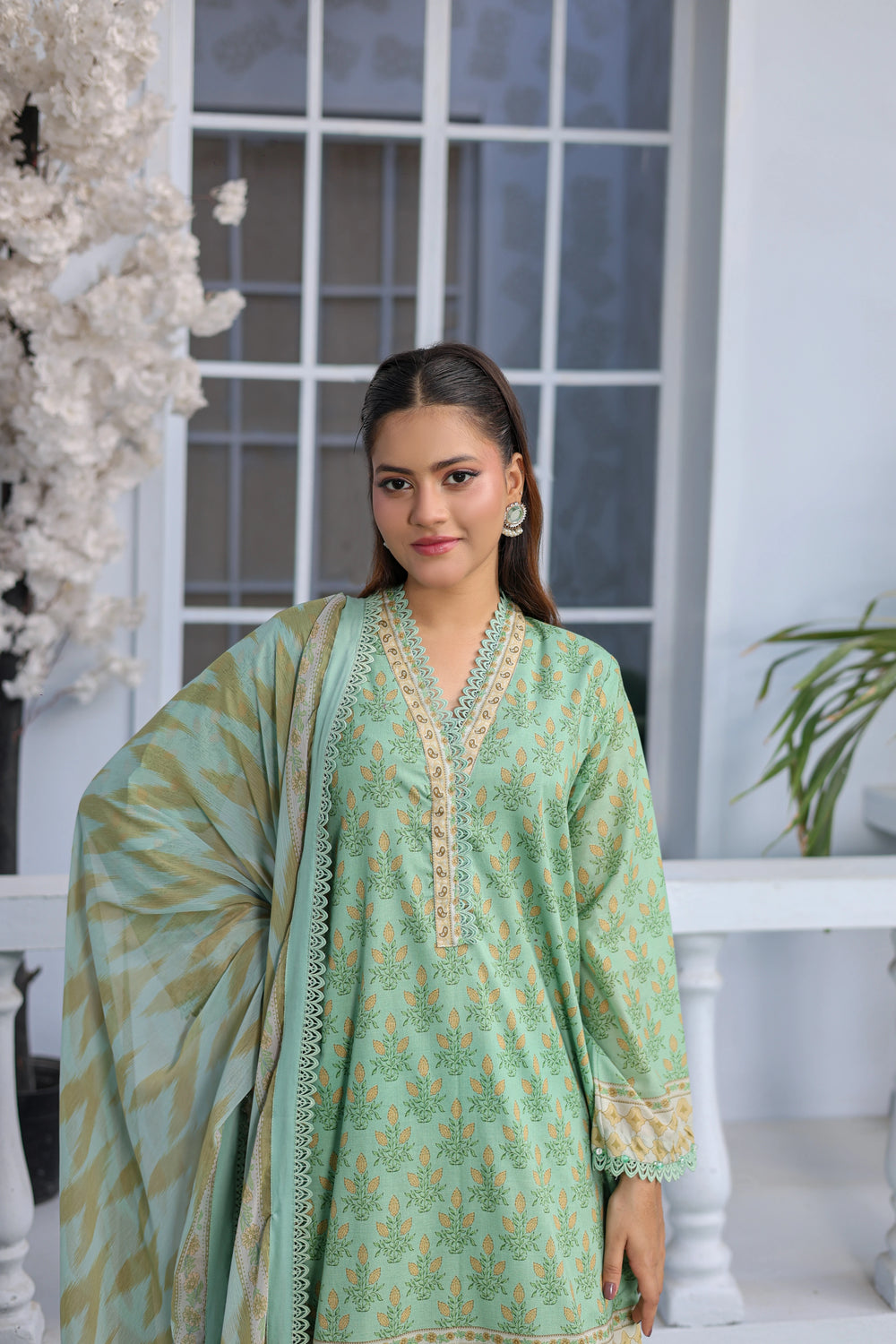 M/Basics by Maria B | AZ-MB-12-B | Summer Stitched Suit