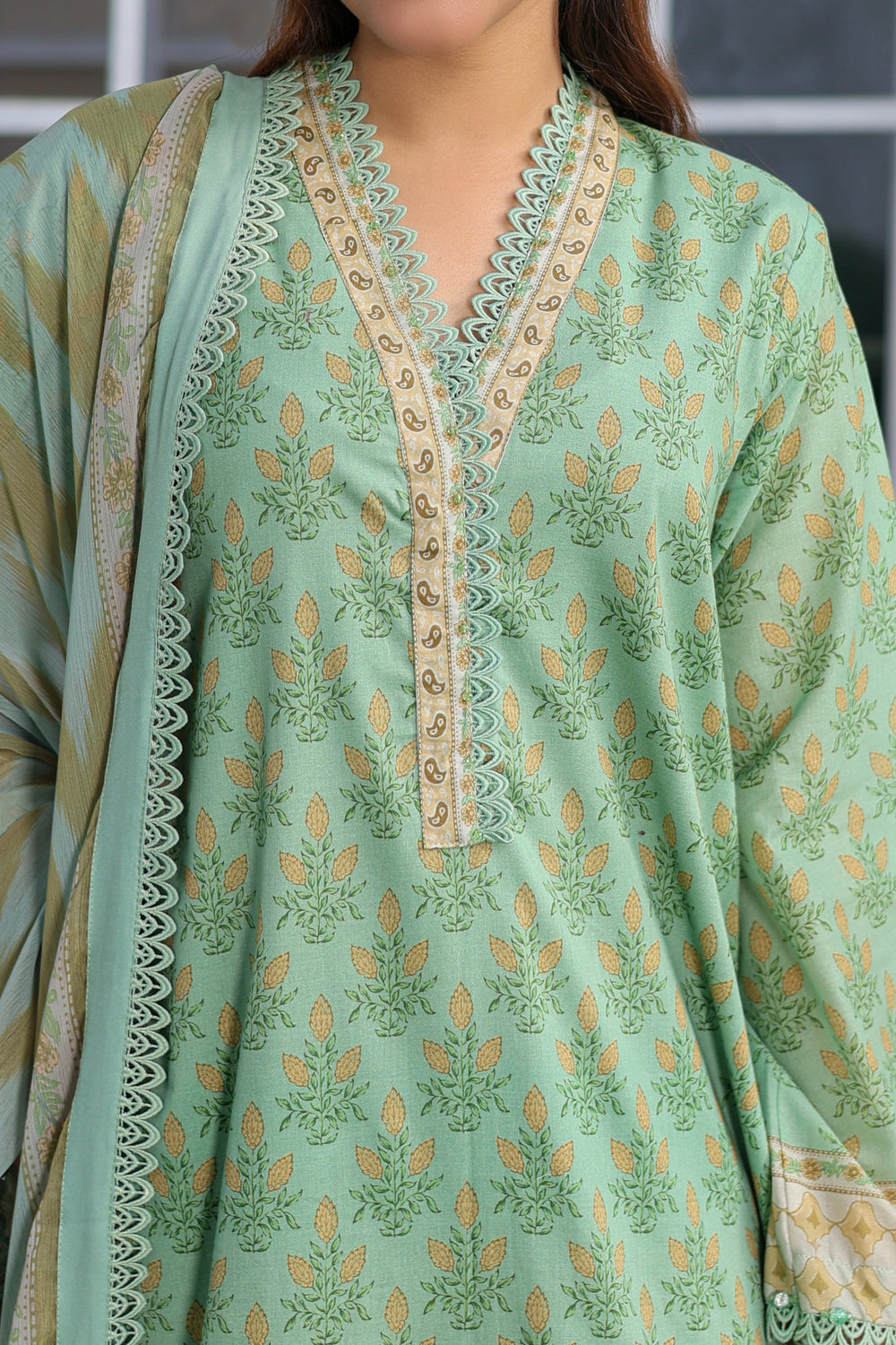 M/Basics by Maria B | AZ-MB-12-B | Summer Stitched Suit