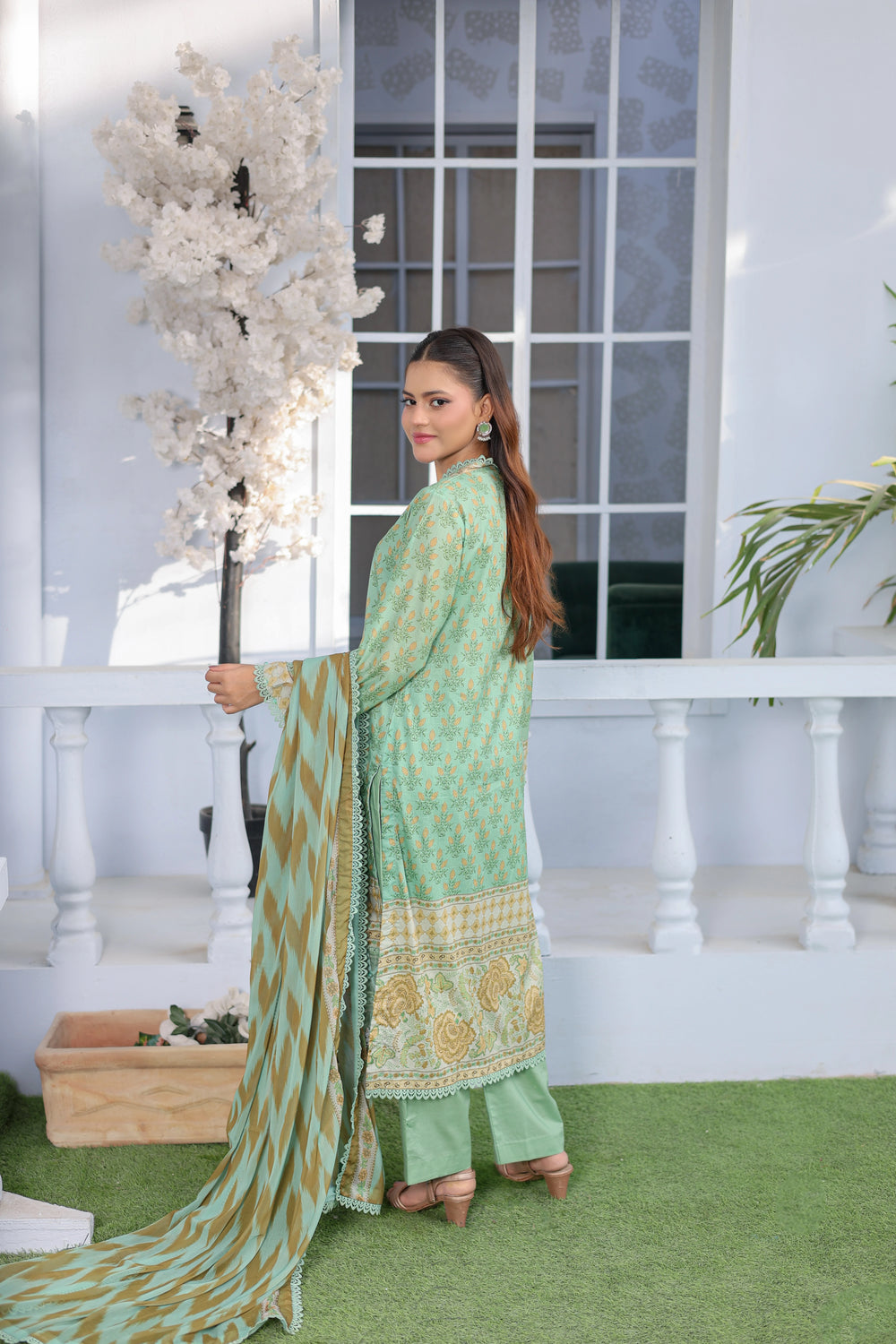 M/Basics by Maria B | AZ-MB-12-B | Summer Stitched Suit
