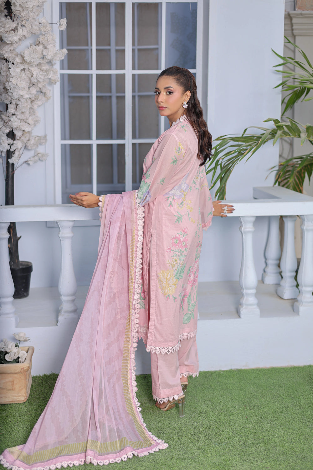 M/Basics by Maria B | AZ-MB-04-A | Summer Stitched Suit