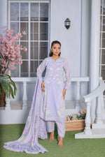 M/Basics by Maria B | AZ-MB-11-B | Summer Stitched Suit