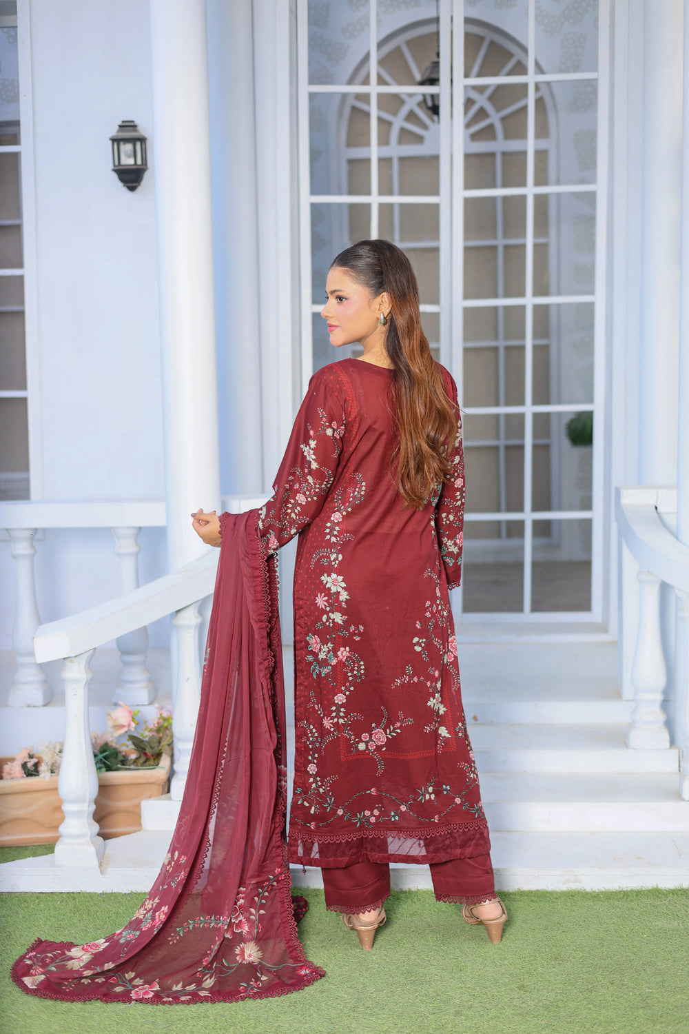 M/Basics by Maria B | AZ-MB-07-A | Summer Stitched Suit