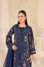 M/Basics by Maria B | AZ-MB-07-B | Summer Stitched Suit