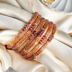 By La Lueur | BN-58 | Khanak Bangles - Ruby