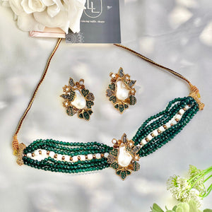 By La Lueur | Lams Chocker Set - Emerald Green