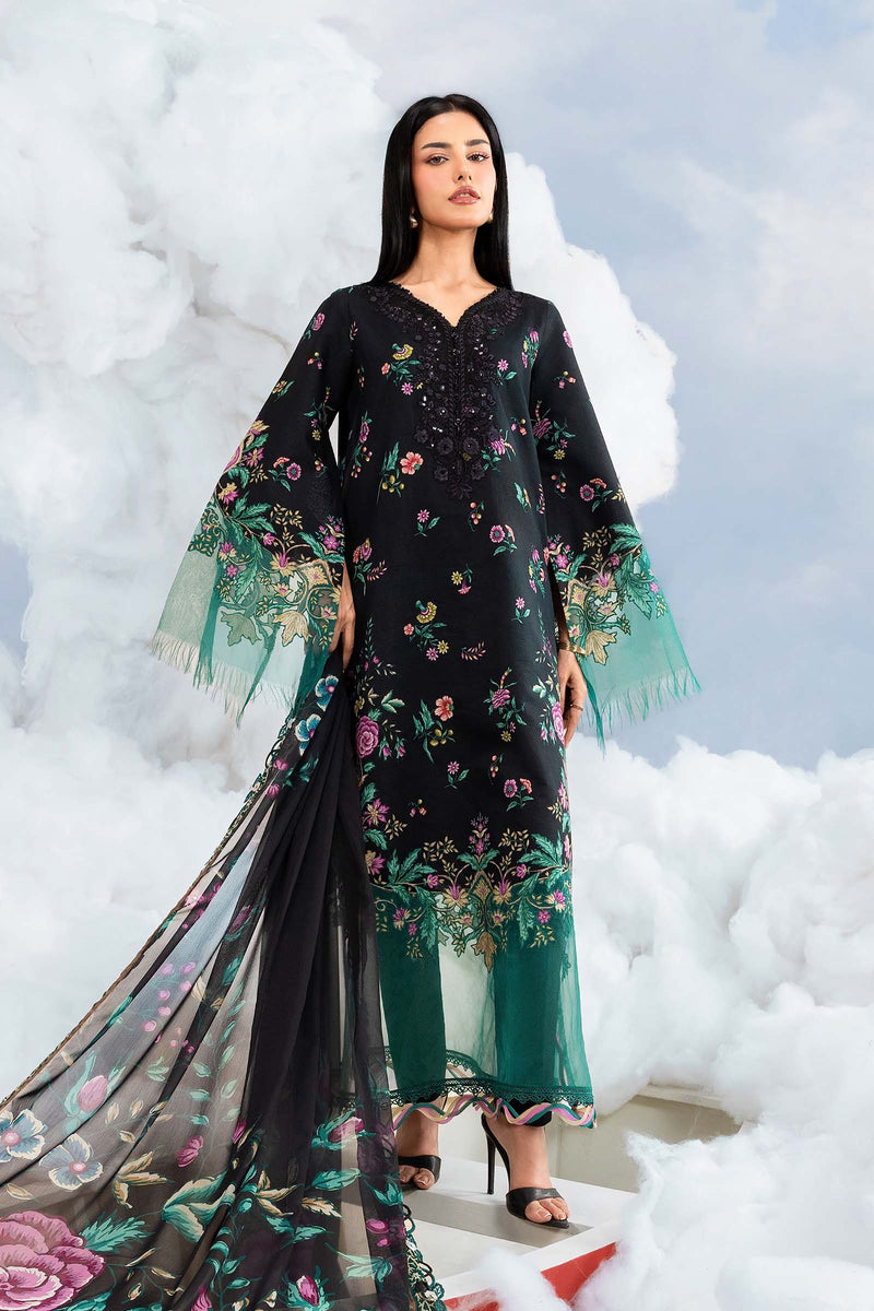 M/Basics by Maria B | AZ-MB-01-B | Summer Stitched Suit