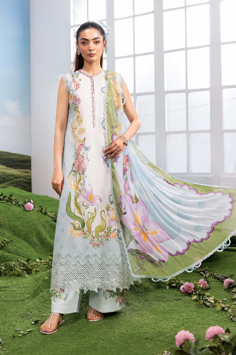M/Basics by Maria B | AZ-MB-05-A | Summer Stitched Suit