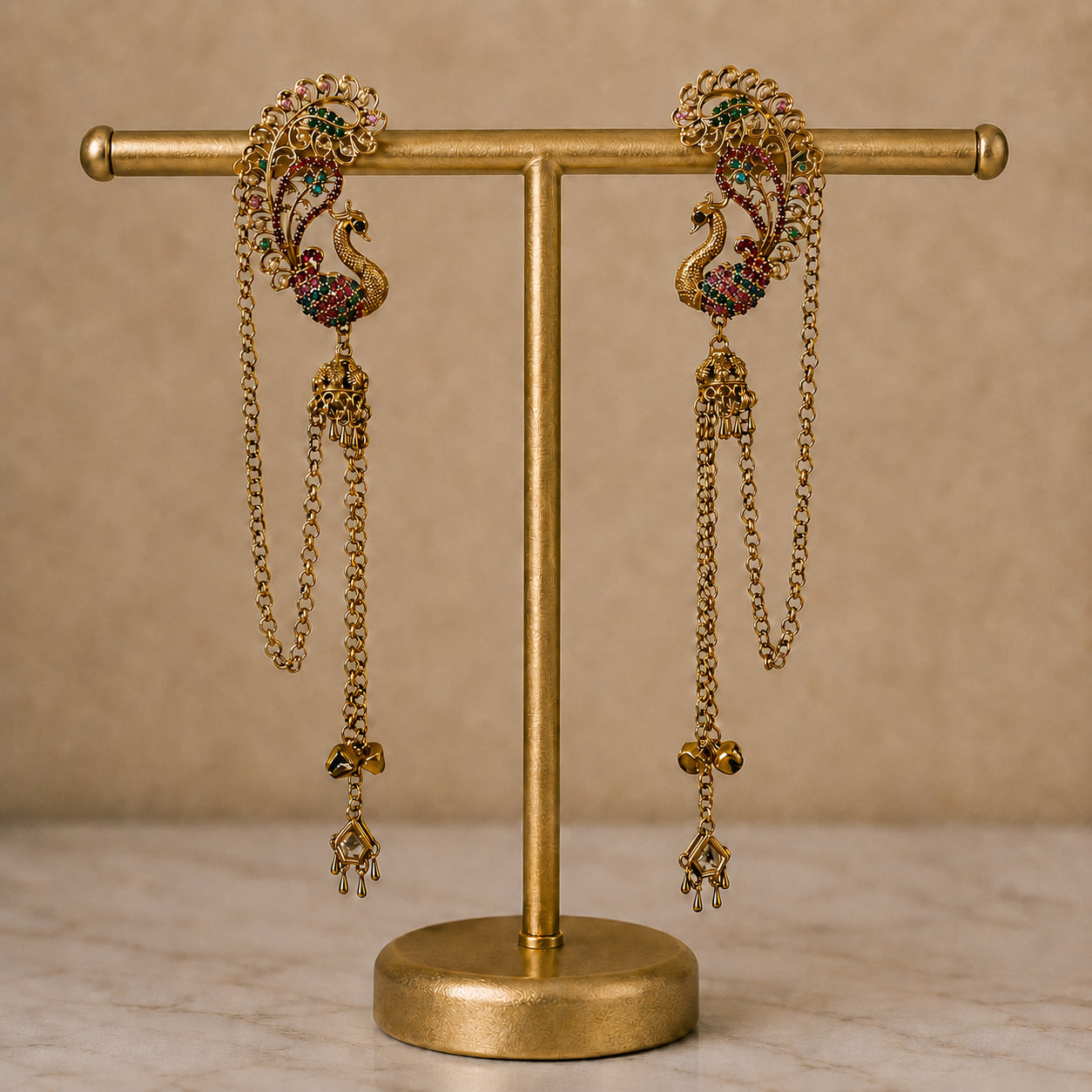 By La Lueur | ER-163 | Mayuri Earring - Multi
