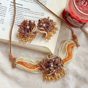 By La Lueur | CS-71 | Najwa Chocker Set - Champagne