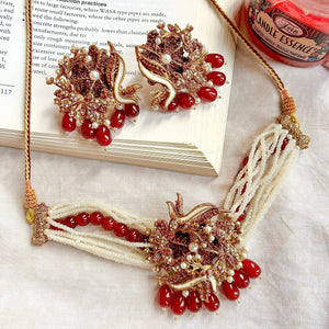 By La Lueur | CS-71 | Najwa Chocker Set - Ruby