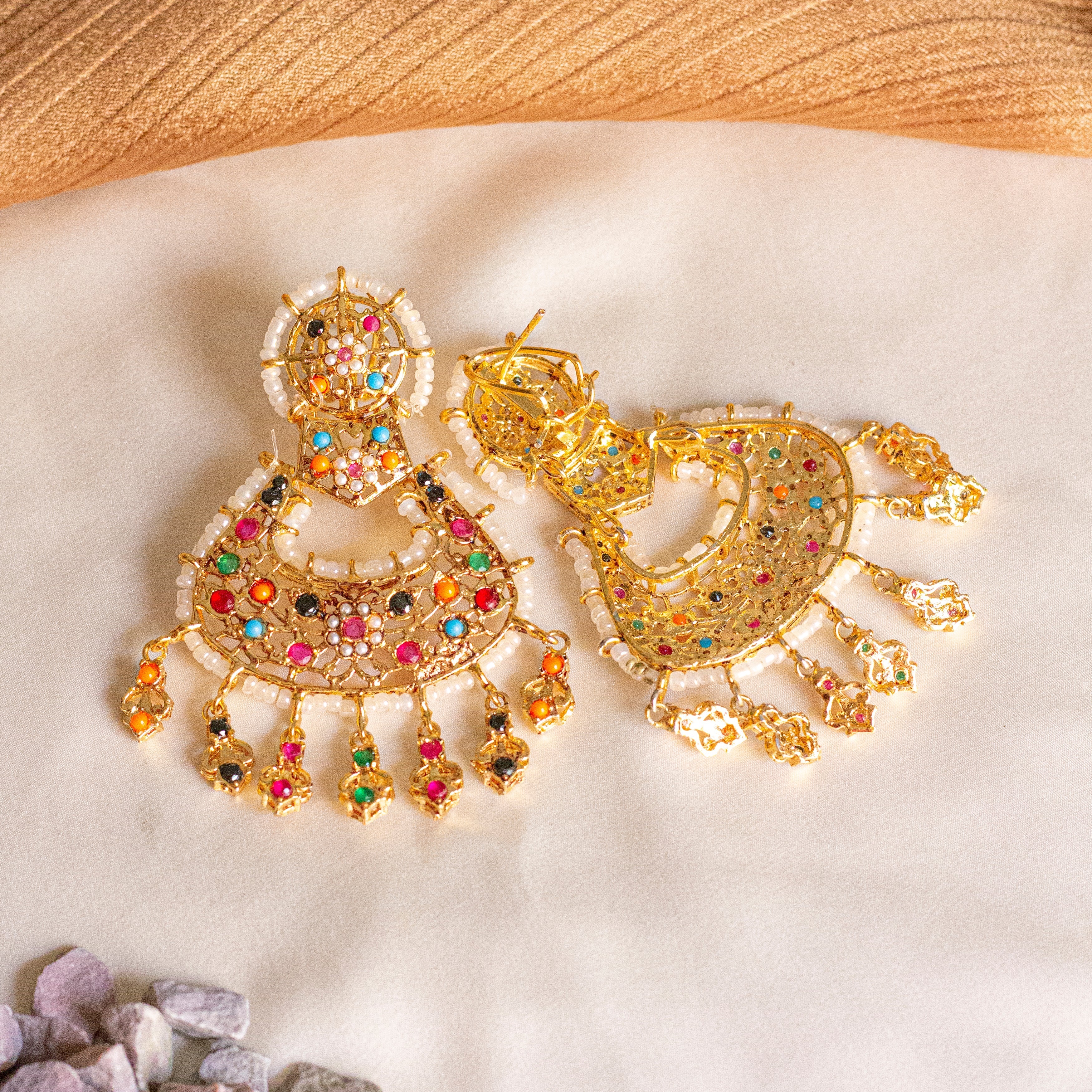 By La Lueur | ER-104 | Nauratan Earrings - Multi