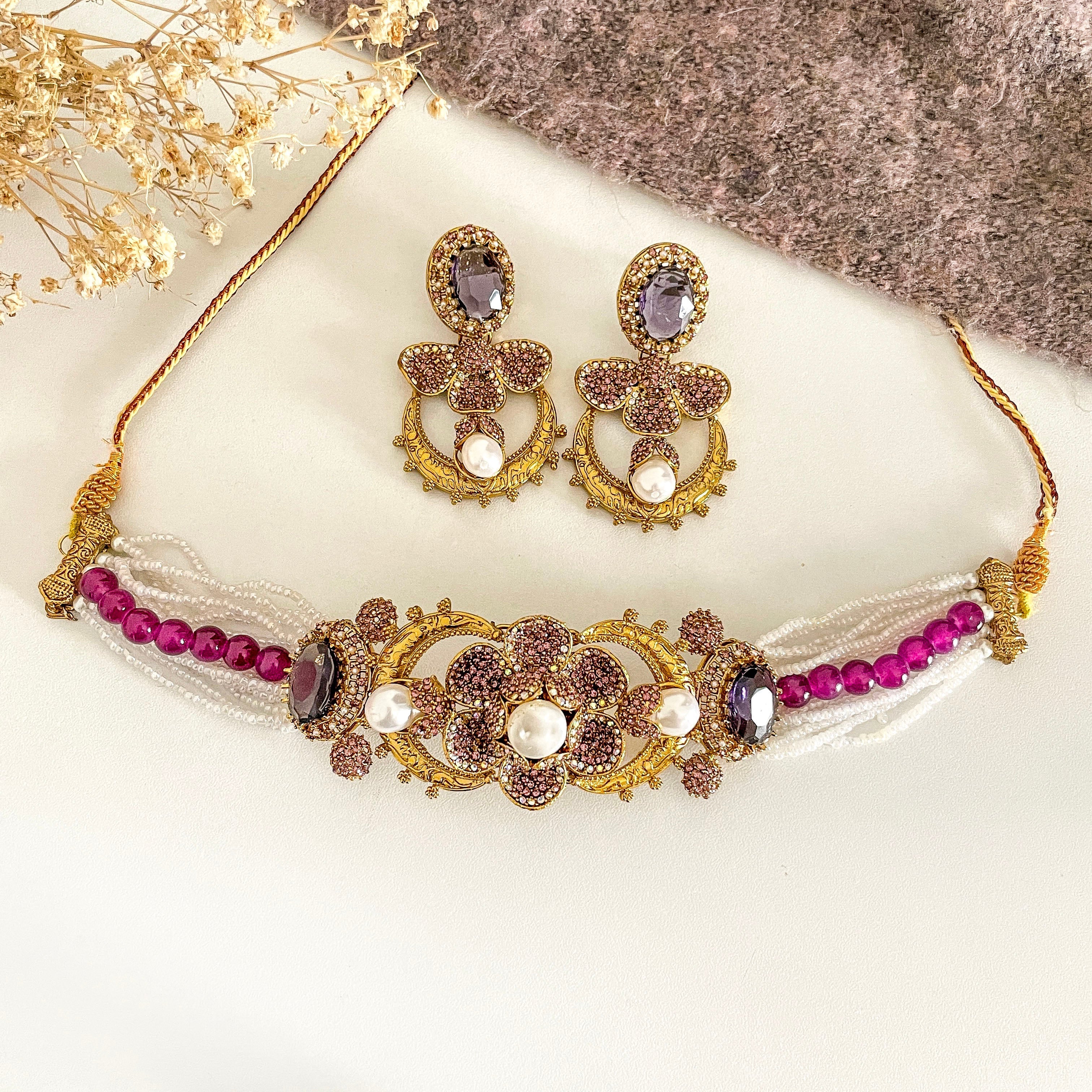 By La Lueur | CS-63 | Rangreza Choker Set