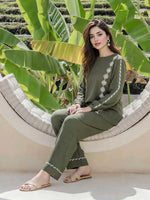 Limelight | AZ-LL-W2258ST-3 | Textured Cotton Co-ord Set - Green
