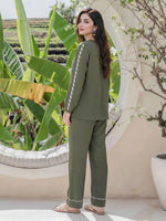 Limelight | AZ-LL-W2258ST-3 | Textured Cotton Co-ord Set - Green