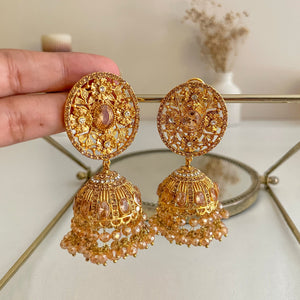 By La Lueur | Zarafshan Jhumkas - Champagne