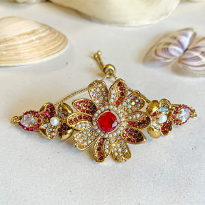 By La Lueur | BR-24 | Zeenat-e-Gul Bracelet - Ruby