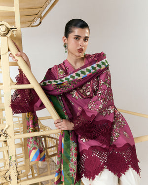 Hussain Rehar Jugnu Yawi Purple Ivory